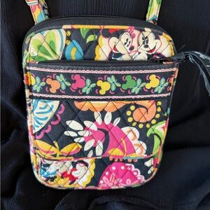 Vera Bradley Disney Mickey Mouse  Women's Floral Crossbody Bag - Multicolor